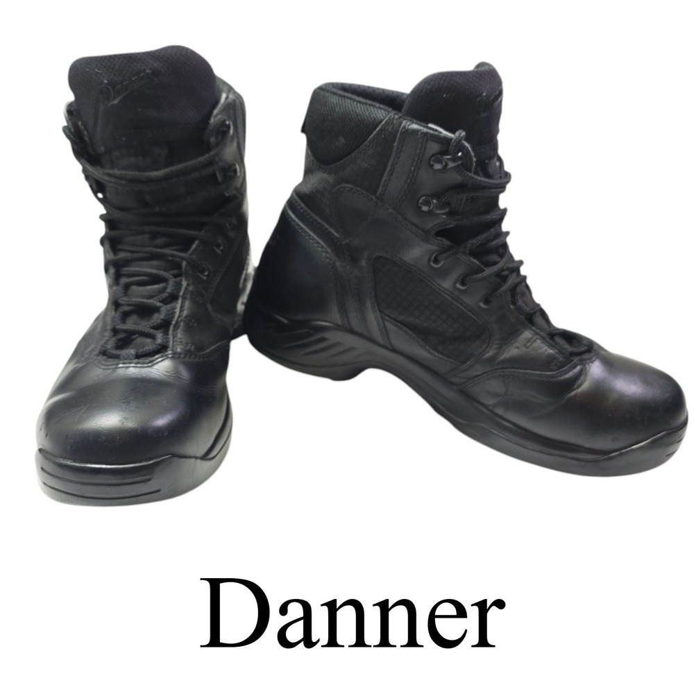 Danner Kinetic‎ 6 Black GORE-TEX Tactical Duty Boots Side Zip Mens 28012